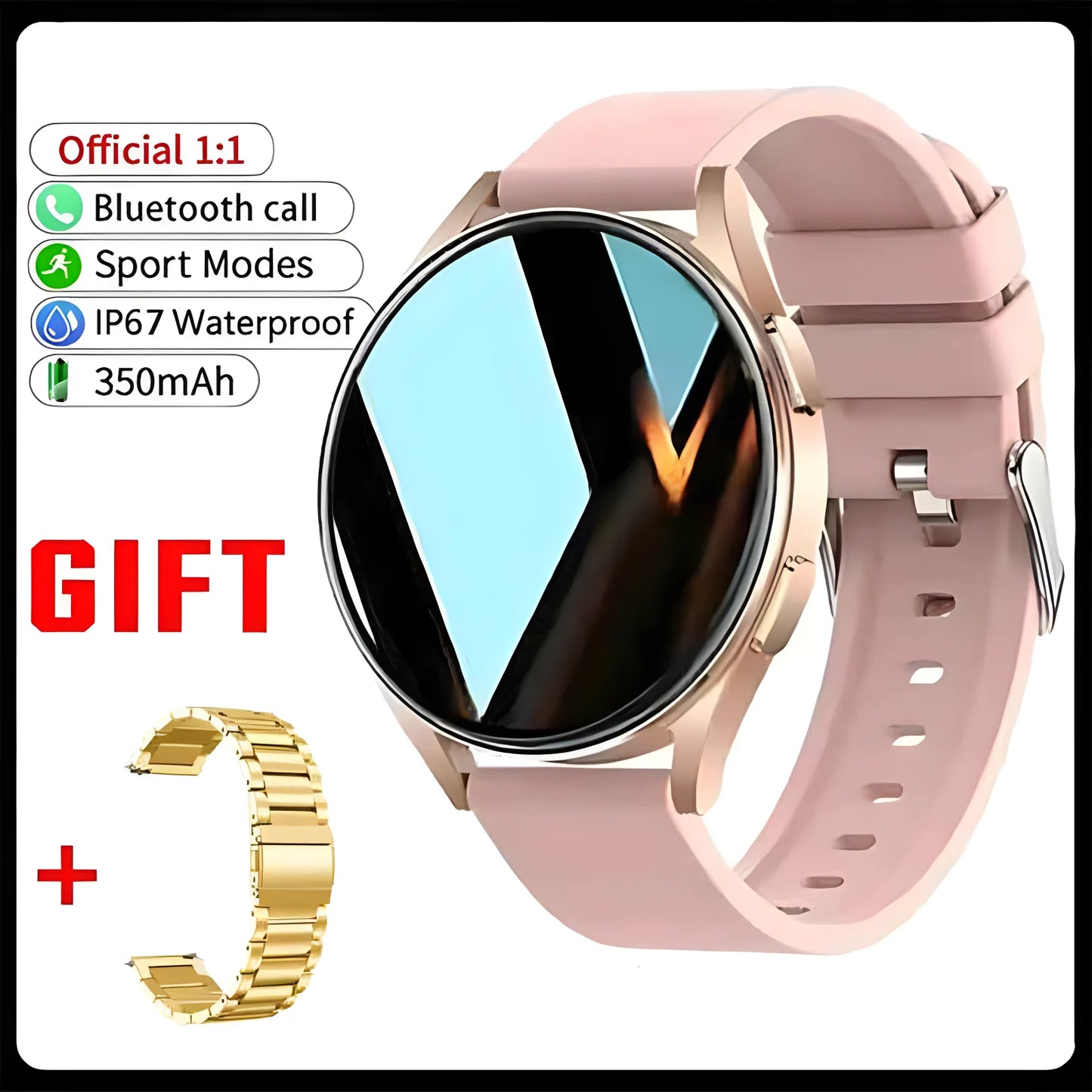 2025 New Watch 6 Bluetooth Call Smart Watch 1.39” 240*240 Custom Dials Sport Men Women Health Monitor Smartwatch For Android IOS