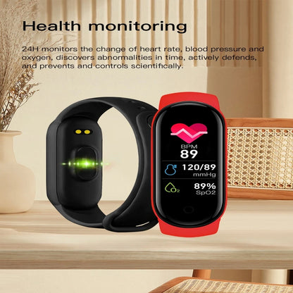 New M8 Band Sports Smartwatch Movement Step Count Bluetooth Fitness Track Bracelet Synchronous Phone Information Smart Watches