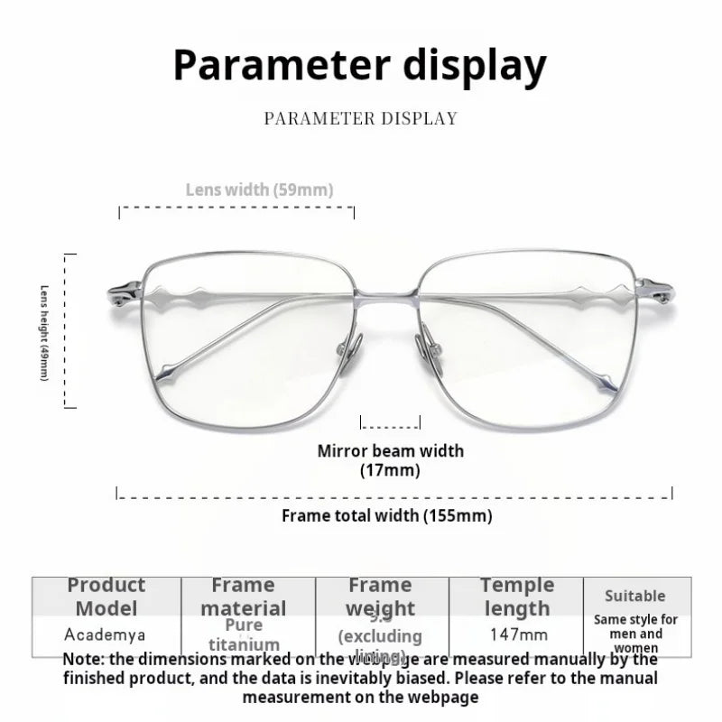 Korean gm Eyeglass Titanium Retro Optical Glasses Frames For Men Women Big Size Eyeglasses Frames Prescription Myopia Eyewear