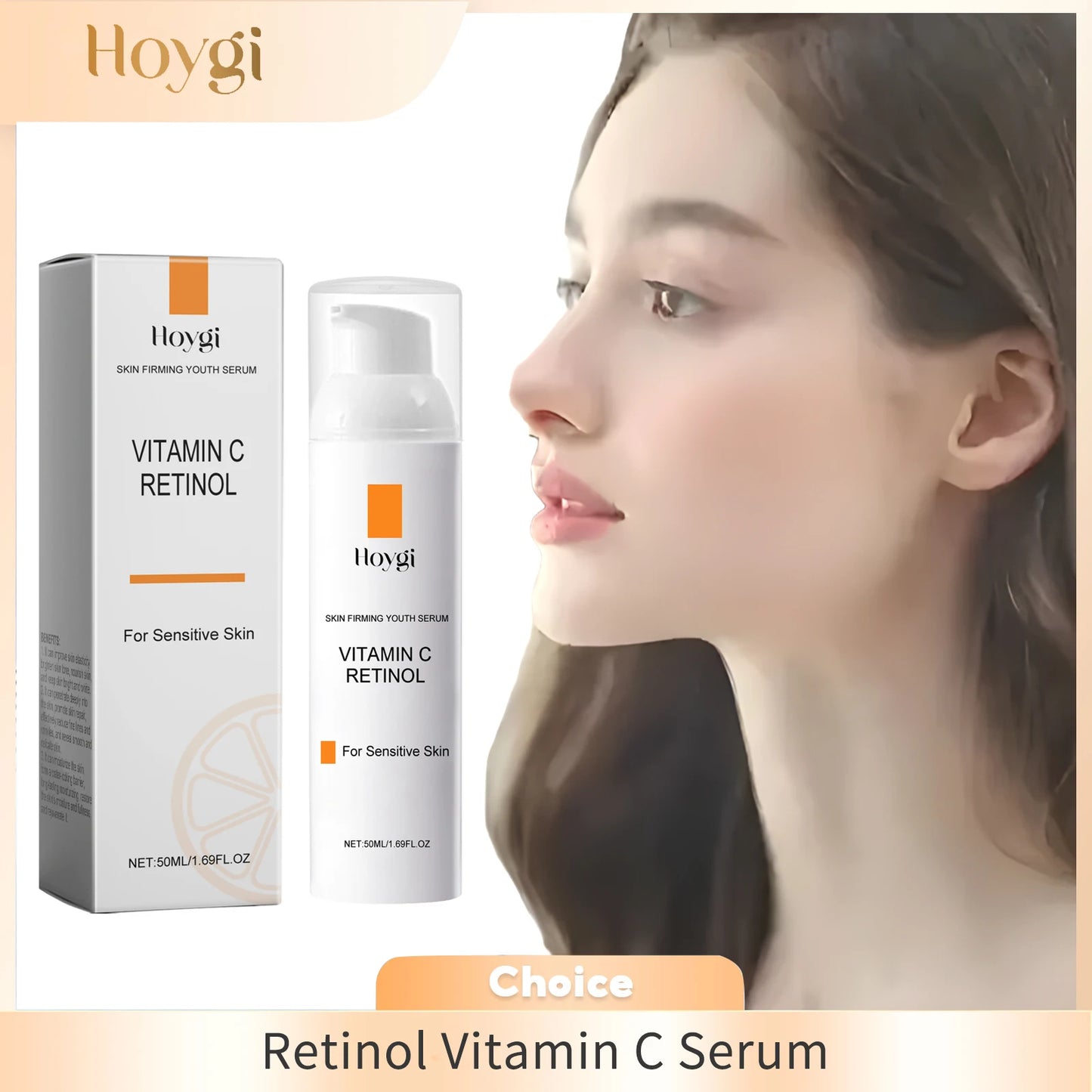 Retinol Vitamin C Face Cream Fade Fine Line Dark Spot Removal Pore Shrinking Anti Freckle Lifting Moisturizing Brightening Cream