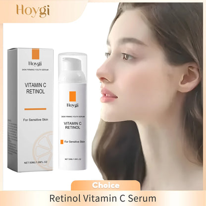 Retinol Vitamin C Face Cream Fade Fine Line Dark Spot Removal Pore Shrinking Anti Freckle Lifting Moisturizing Brightening Cream