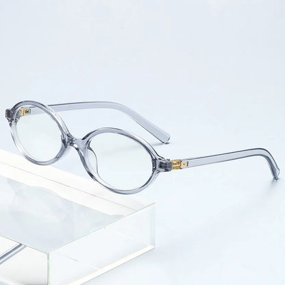 Fashion Small Oval Leopard Sunglasses Women Lovely Ins No Makeup Anti Blue Light Glasses Cute Decorative Computer Glasses 선글라스