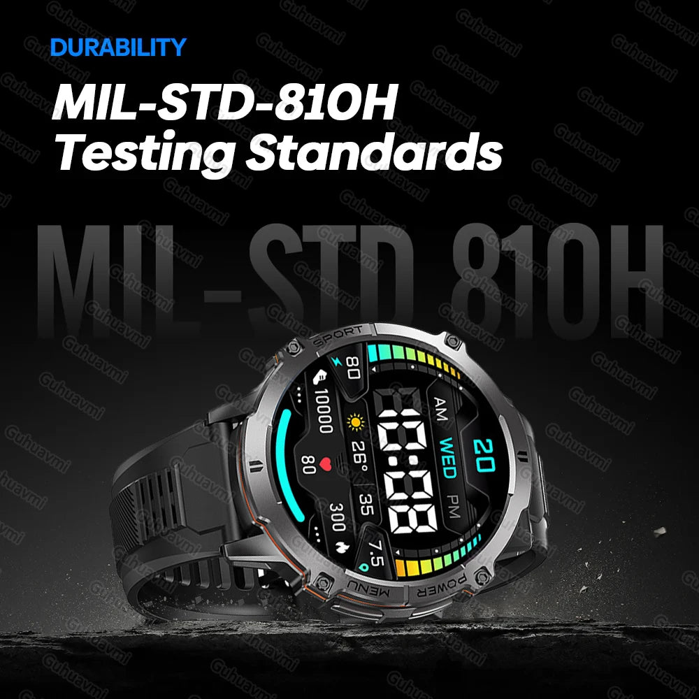 GUHUAVMI TANK X3 ULTRA 2 Smartwatch 1.73" AMOLED Screen 5ATM&IP69K Durable 1000mAh Battery GPS Sports Fitness Track Smart Watch