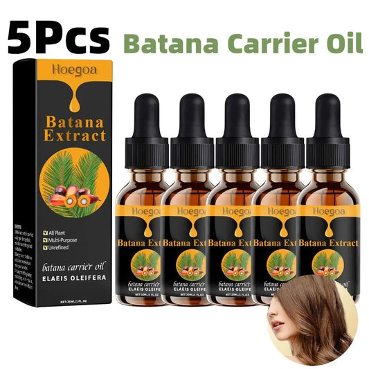 5Pcs Batana Hair Care Essential Oil Repair Damage Hair Nourishing Hydrating Care Serum Smoothing Essence Strong Hair Root
