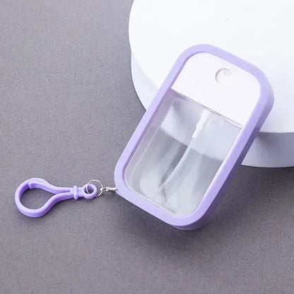 CNKESS 38ml Spray Small Sanitizing Spray Scented Vegan Hand Sanitizer  with Keychain Perfume Alcohol Water Spray Bottle Travel