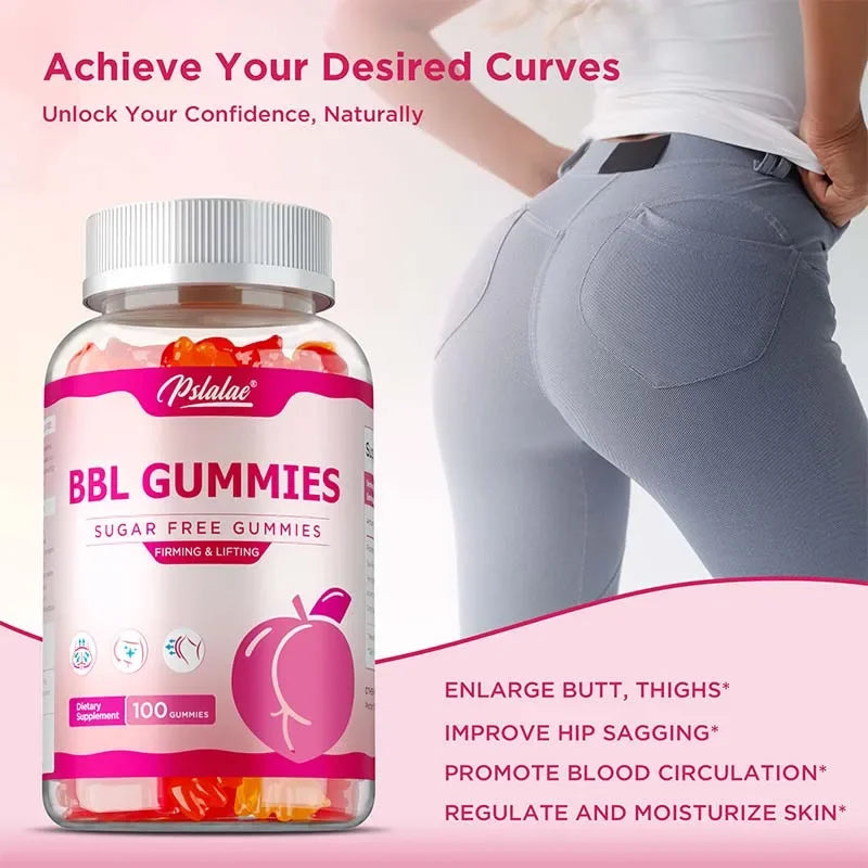 BBL Gummies for Women - Promote Natural Growth of Buttocks, Shape Natural Curves, Improve Appearance and Enhance Confidence