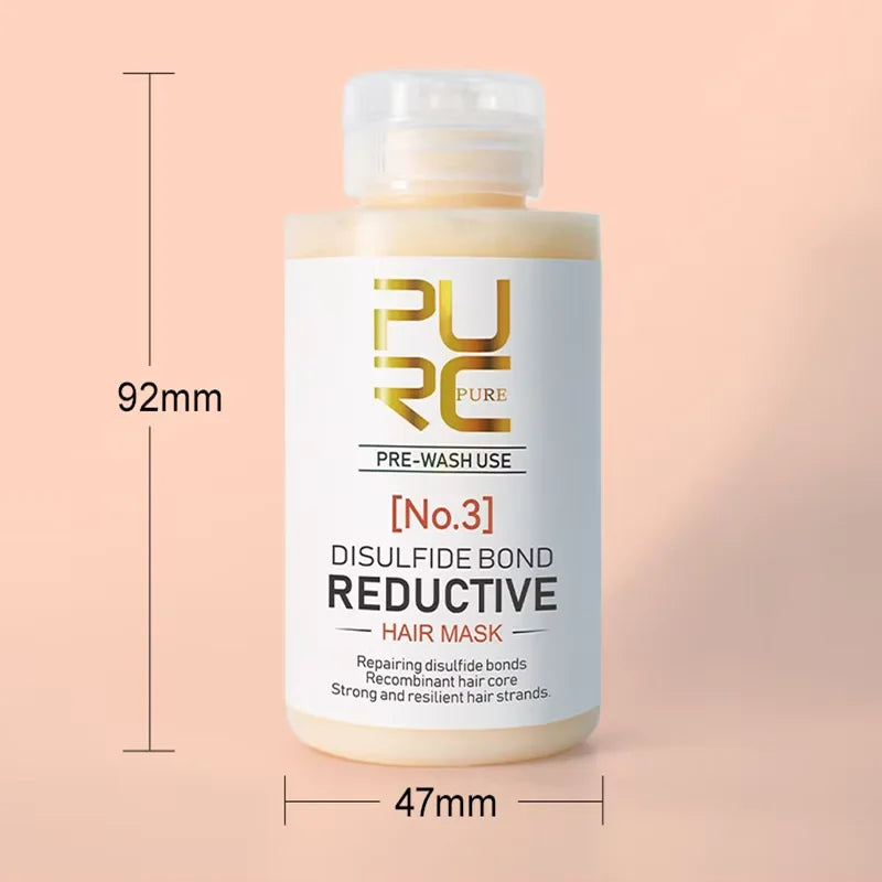 PURC Disulfide Bond Hair Mask Keratin Hair Treatment Smoothing Straightening Hair Cream Repair Damaged Hair Care Products