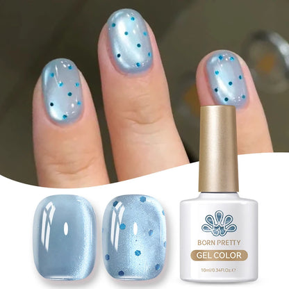 BORN PRETTY 10ml HEMA TPO FREE Mint Chocolate Cat Magnetic Gel Nail Polish Sumer Colored Ultra Shine Soak Off UV Gel Nail Art