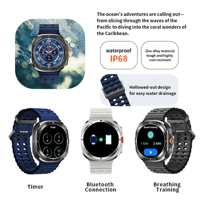SOS Watch 7 Ultra GPS Compass Smart Watches Outdoor Sports BT Call Smartwatch Men Women IP68 Waterproof 3D Menu Health Monitor