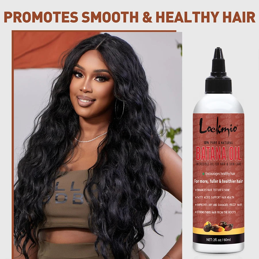 Natural Batana Oil Moisturizing Nourishing Promotes Scalp Health Treatment Product Anti-Frizz Smooth Hair Oil for All Hair Types