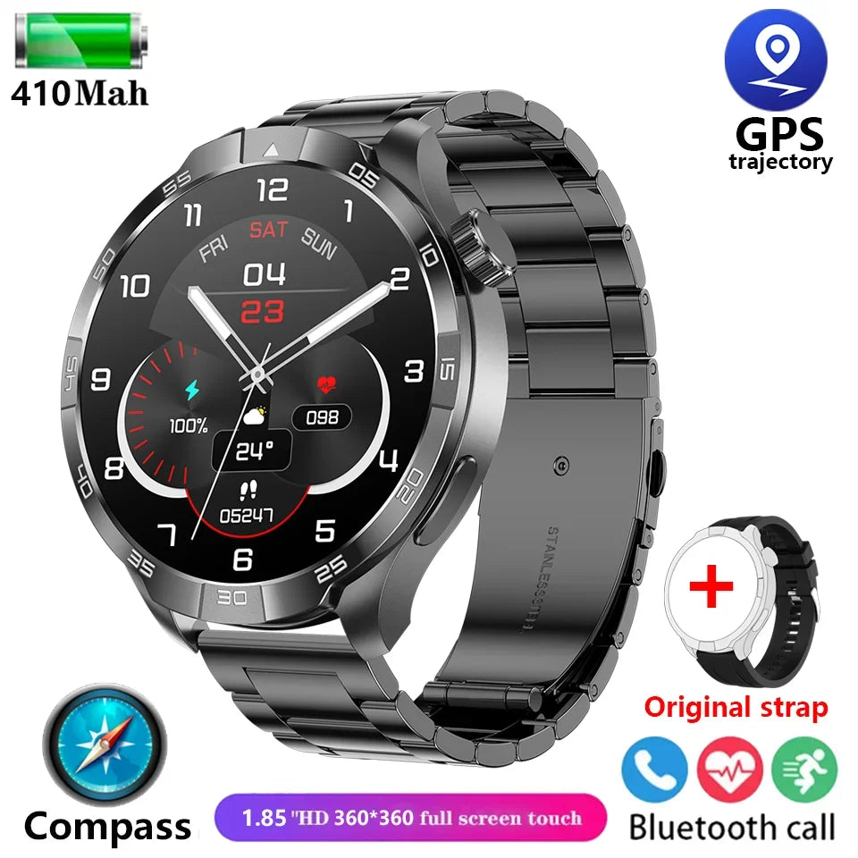 New For Huawei Xiaomi Military GPS NFC Smart Watch Men Compass Waterproof Outdoor Sport Tracker Bluetooth Call Smartwatch Women