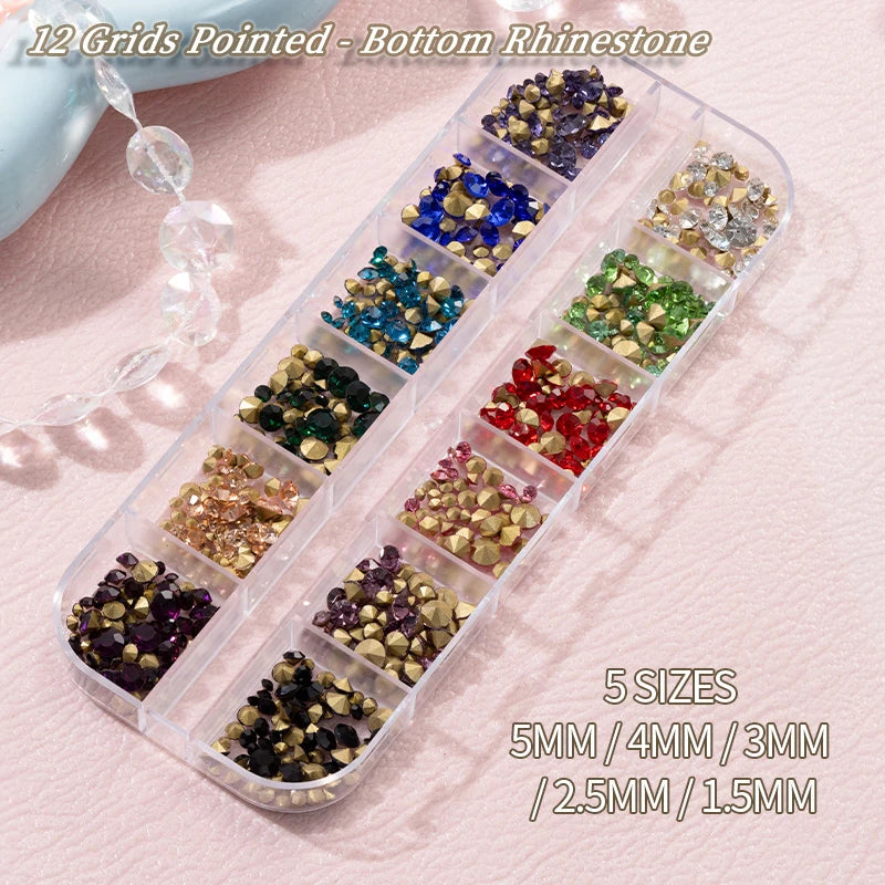 Nail Art Accessories - Charms, Rhinestones & Decorations, Nail Supplies with Art Parts & Figures