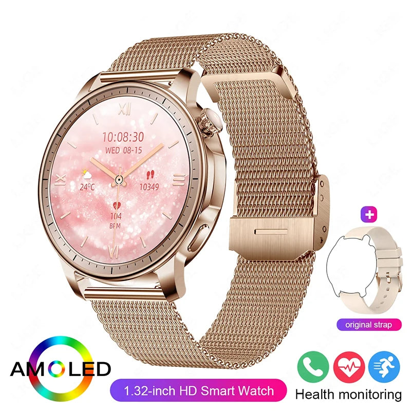 2024 New For Huawei Fashion Smart Watch Women Heart Rate  AMOLED HD Ladies Bracelet Call IP67 Waterproof Heart Rate Smartwatch