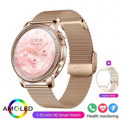 2024 New For Huawei Fashion Smart Watch Women Heart Rate  AMOLED HD Ladies Bracelet Call IP67 Waterproof Heart Rate Smartwatch