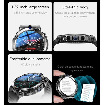 H10 Smart Watch4GNet Global WIFI with Multifunctional Sports Round Screen Smartwatch NFC Positioning for Fitness Tracker