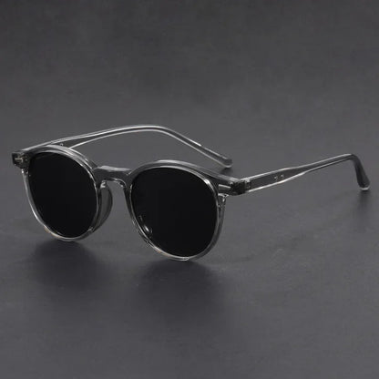 Korean Ultra Light Polarized Sunglasses Round Frame UV400 Sun Glasses Retro Trendy Fashion Driving Shades Men Women Versatile