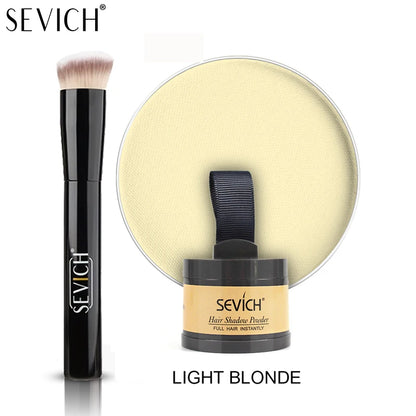 SEVICH Root Touch Up Hair Powder With Brush Hair Loss Concealer For Thinning Hair Women Men Root Cover Up Hairline Shadow Powder