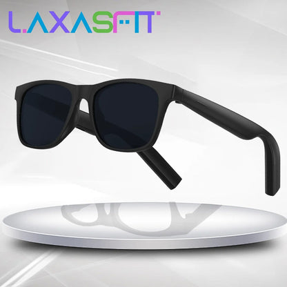 LAXASFIT 2025 New Men's Smart Glasses Women's Bluetooth Glasses Voice Call Control Music UV Polarized Sunglasses