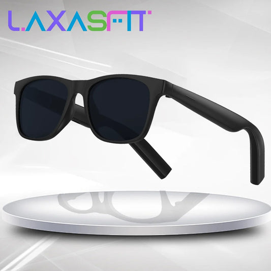 LAXASFIT 2025 New Men's Smart Glasses Women's Bluetooth Glasses Voice Call Control Music UV Polarized Sunglasses