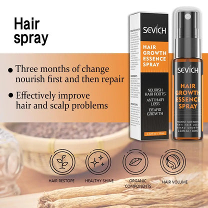 Powerful Hair Growth Essence Spray Natural Ginger ingredient Nourish Root Prevent Hair Loss Scalp Treatment Improve Alopecia oil