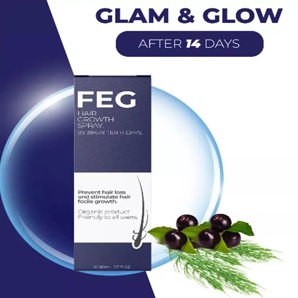 FEG Anti-Hair Growth Spray Ownning Longer Thicker And Healthier Stimulate Hair Focile For Precent Hair Loss Growth Hair Care