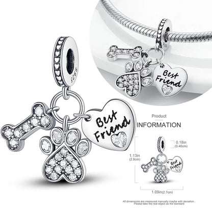 Hot Sale 925 Silver Charms Beads Perfume Animal Butterfly Pendants Fit Original Bracelet DIY Jewelry