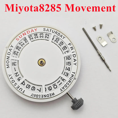 Miyota8285 Self-Winding Automatic Mechanical Movement 21 Jewels High-Precision Watch Movement Double Calendar Movement