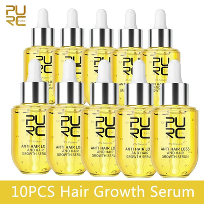 PURC Hair Growth Serum Thicker & Fuller Hair Regrowth Oil Thinning Loss Treatment Hair Growth Products for Men Women Hair Care