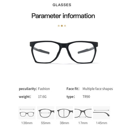 MOMOJA TR90 Glasses Frame Men's Basketball Outdoor Glasses New Sports Full Frame Optical Prescription Eyeglasses Hot Sale 8059