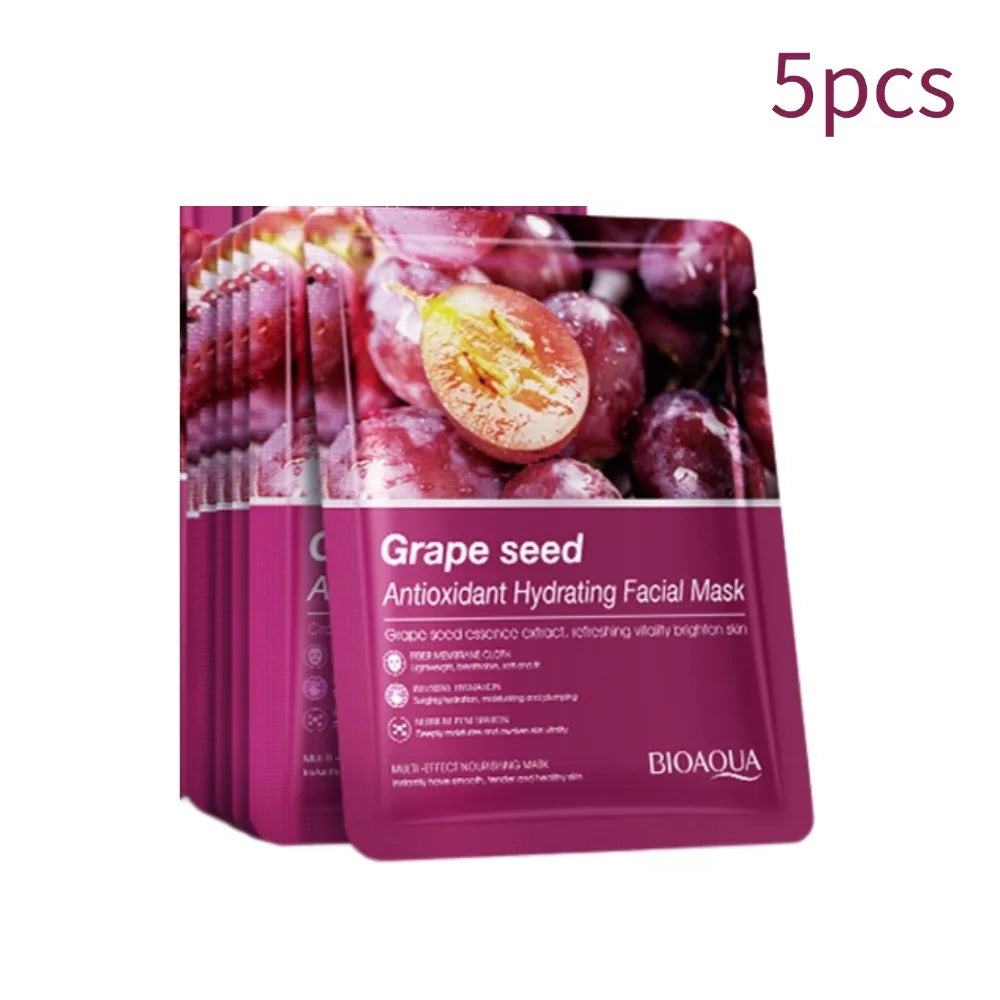 BIOAOUA Probiotics Face Mask Centella Asiatica, Aloe Vera & Vitamin C - Hydrating, Soothing, Brightening & Repairing Facial care