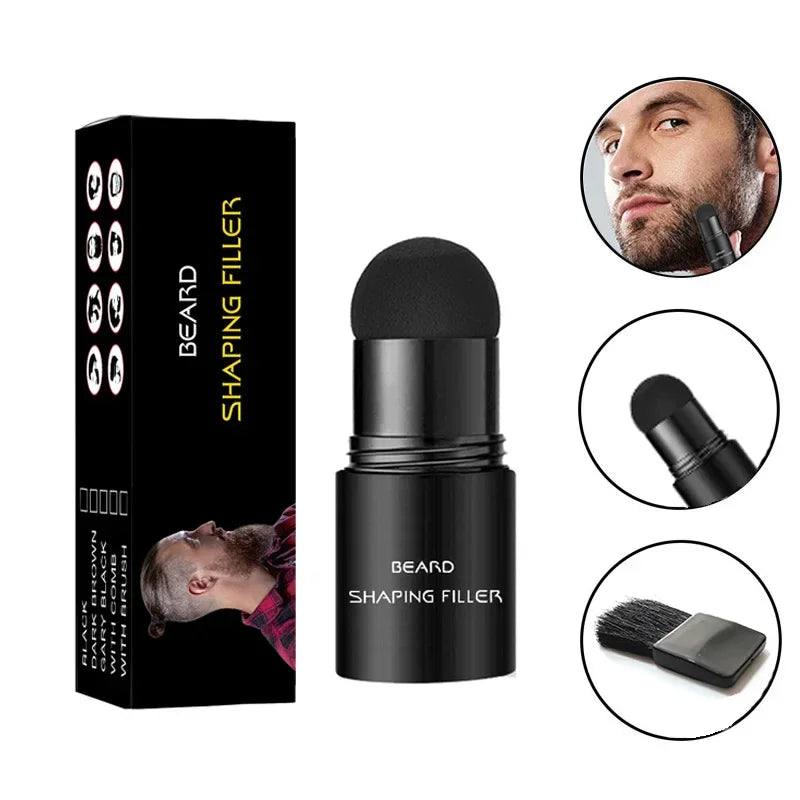 Beard Pen Beard Filler Pencil And Brush Beard Enhancer Lasting Repair Moustache Coloring Shaping Tools Hair Pencil Waterproof