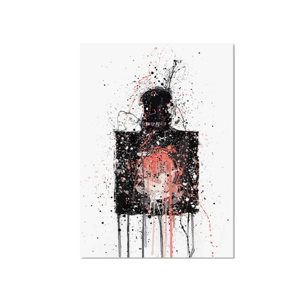 Abstract Street Graffiti Ink Style Perfume Stylized Wall Art Posters Home Room Decor Canvas Painting Mural Picture Print Artwork