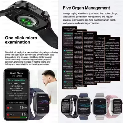 2025 New For Xiaomi Iatrology Grade Organ monitor Smart Watch Men ECG+PPG Uric Acid BP Blood Fat BT Call Sports Health Watches