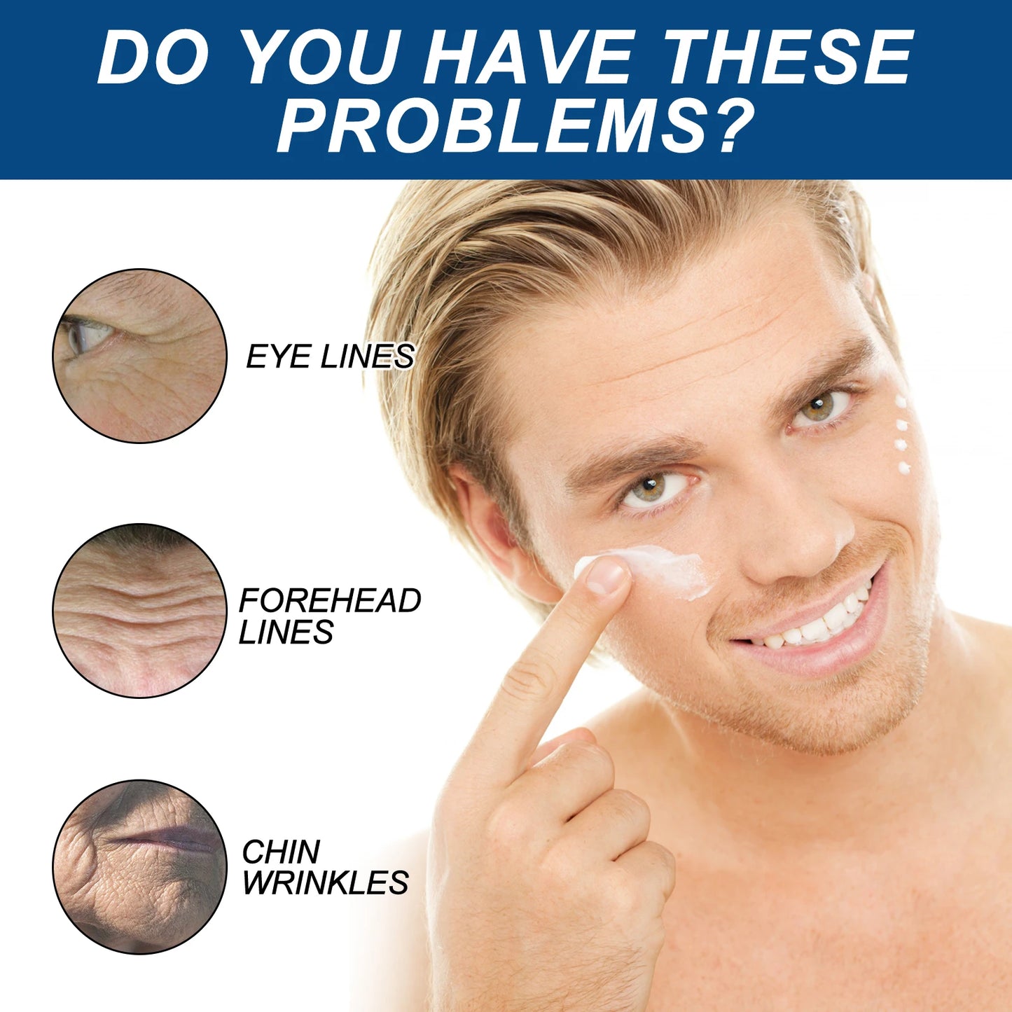 Retinol Face Cream for Men Firming Lifting Brightening Fade Fine Lines Anti Puffiness Moisturizing Nourishing Facial Skin Care