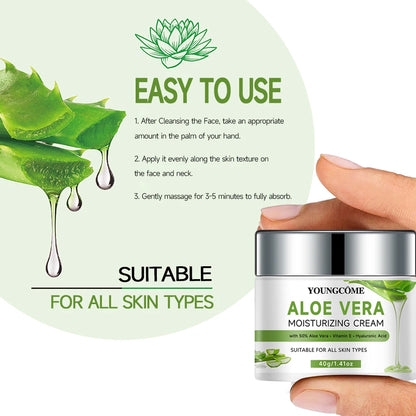 Natural Aloe Vera Gel Face Cream Moisturizing Blackhead Removal Creams For Women Korean Skin Care Products Cosmetics Nourishing