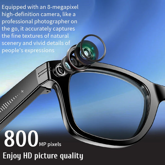 2025 New Upgrade Smart Glasses With Camera Video Recording AI Photo Recognition Bluetooth Call Translation Voice Sunglasses Men