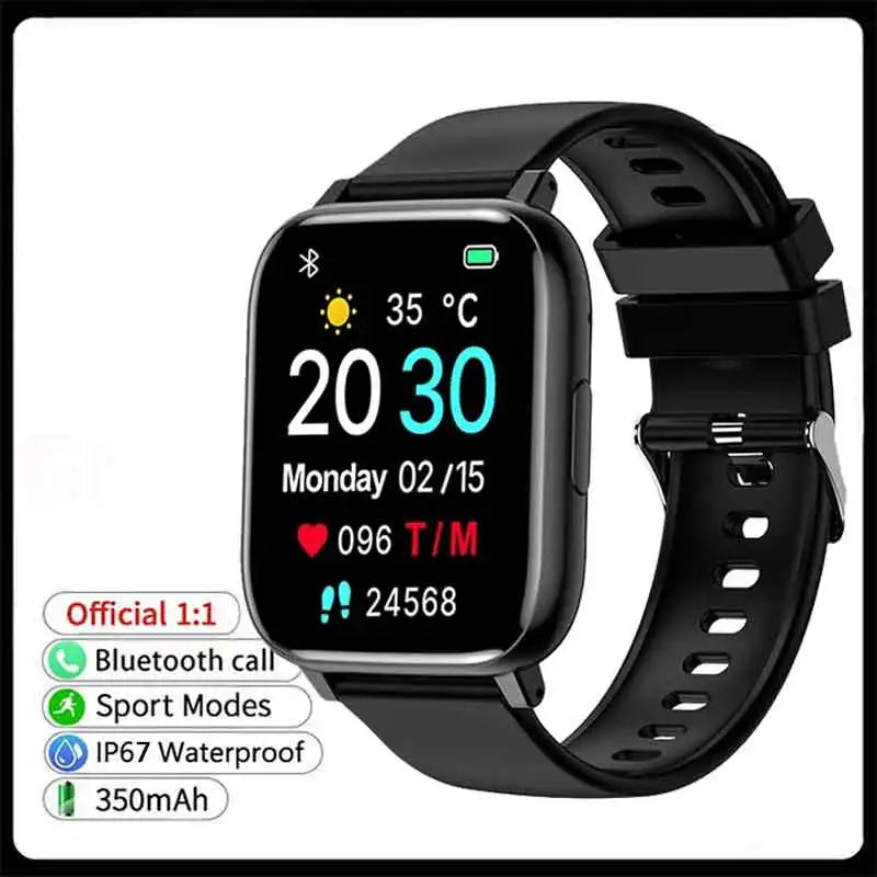 New SmartWatch 1.77" Big Color Screen Full Touch Custom Dial Smart Watch Bluetooth Call with App Support Smart Watch Women Men