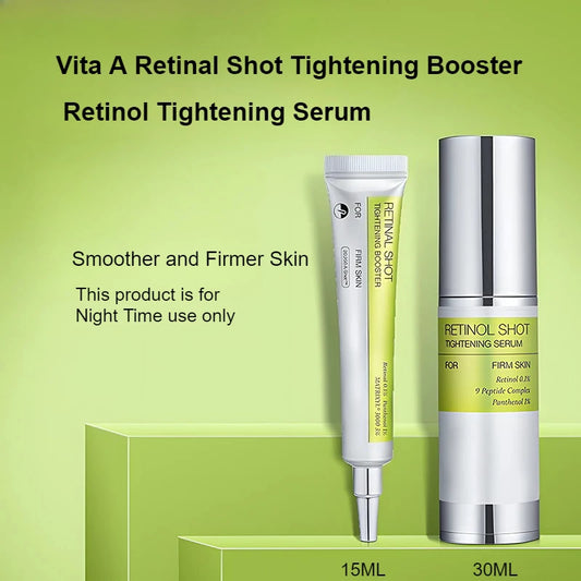 Korean Skin Care Retinal Booster Essence Nourishing Moisturizing and Firming Eye Cream,Face Brightening Retinol Vitamin C Serum
