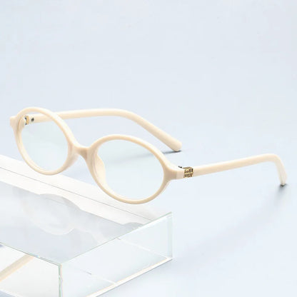 Fashion Small Oval Leopard Sunglasses Women Lovely Ins No Makeup Anti Blue Light Glasses Cute Decorative Computer Glasses 선글라스