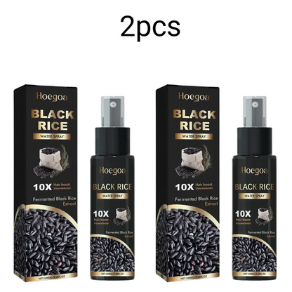 Black Rice Water Hair Growth Spray Deep Nourishing Prevent Loss Strengthen Hair Scalp Care Solution For Dense Hair Serum Product