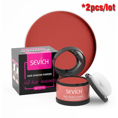 Sevich Hairline Shadow Powder Instantly Black Root Cover Up Natural Hair Filling Hair Fluffy Powder Waterproof Hair Concealer