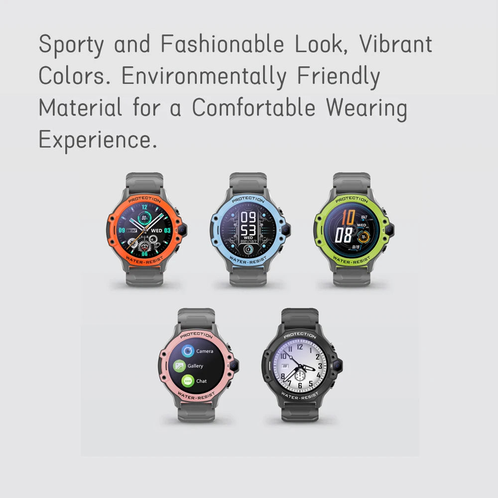 Kids 4G Video Call Chat Smart Watches Student 1.28" Waterproof  WIFI LBS Location 700Mah Battery Calculator Children Smartwatch