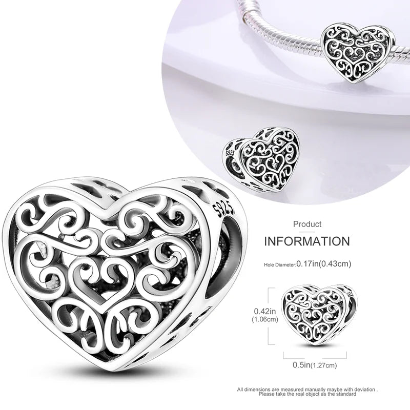 Hot Sale 925 Silver Charms Beads Perfume Animal Butterfly Pendants Fit Original Bracelet DIY Jewelry