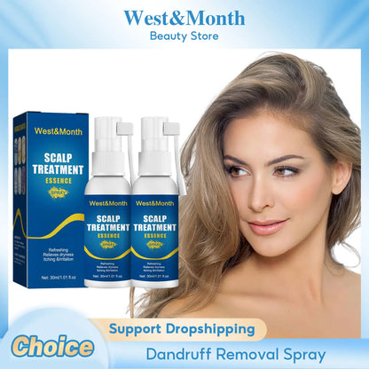 Dandruff Removal Spray Anti Itching Scalp Treatment Repair Dryness Damaged Prevent Hair Lo-ss Oil Control Nourishing Hair Serum
