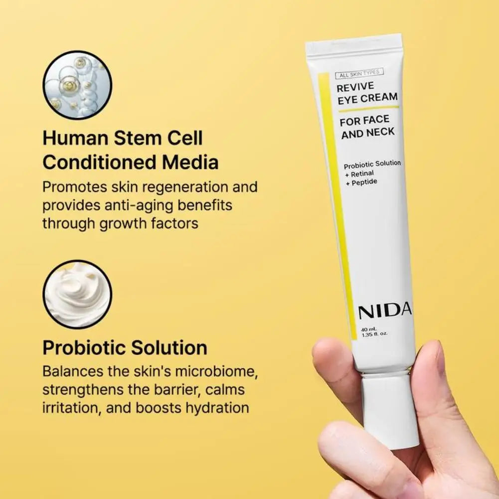 NIDA Retinol Eye Cream Firming & Brightening Cream Dark Circle Treatment Eye Revitalizing Cream Minimizes Puffiness Eye Care