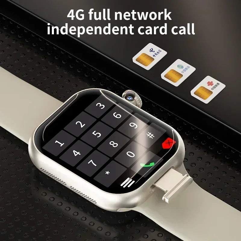 Advanced VP29 Smart Watch 4G Full Network Android 2.29 Inch Rotating Camera SIM Card GPS WIFI NFC Health Google Services