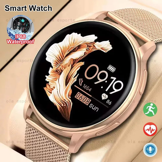 Men Women Health Smart Watch AMOLED Screen Voice Call Smartwatch All-day Heart Rate Monitoring Fashion Waterproof Sports Watches