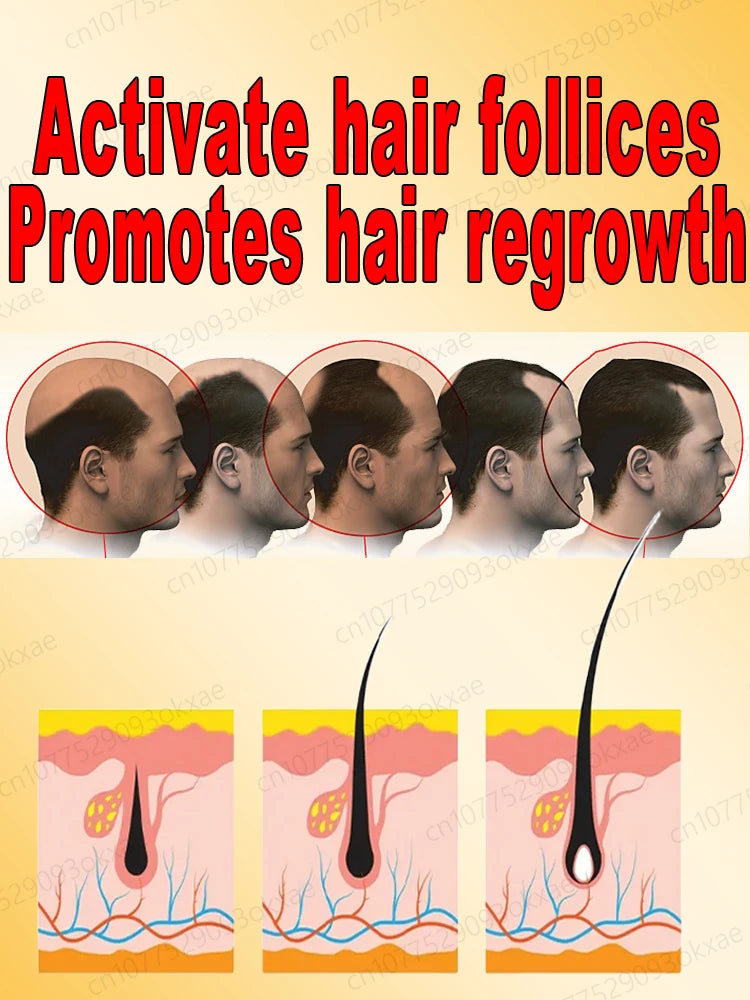 The latest hair growth technology in 2025. It works on the growth of hair, beard and chest hair, and eliminates baldness and hai
