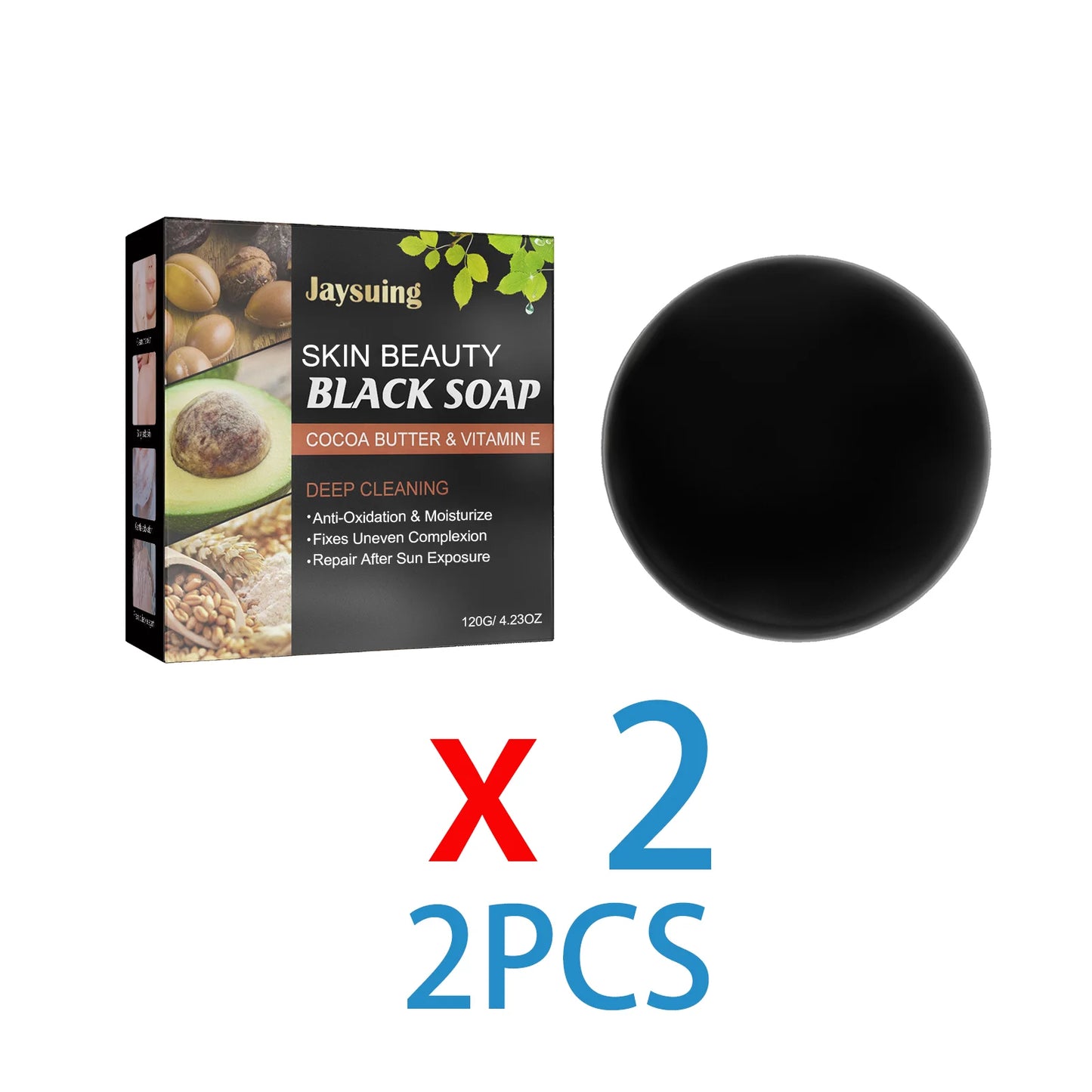 Facial Cleansing Bar for Gentle Exfoliating Soap with Avocado Macadamia Oil Smooth Care Moisturizing Face and Body Soap 120g