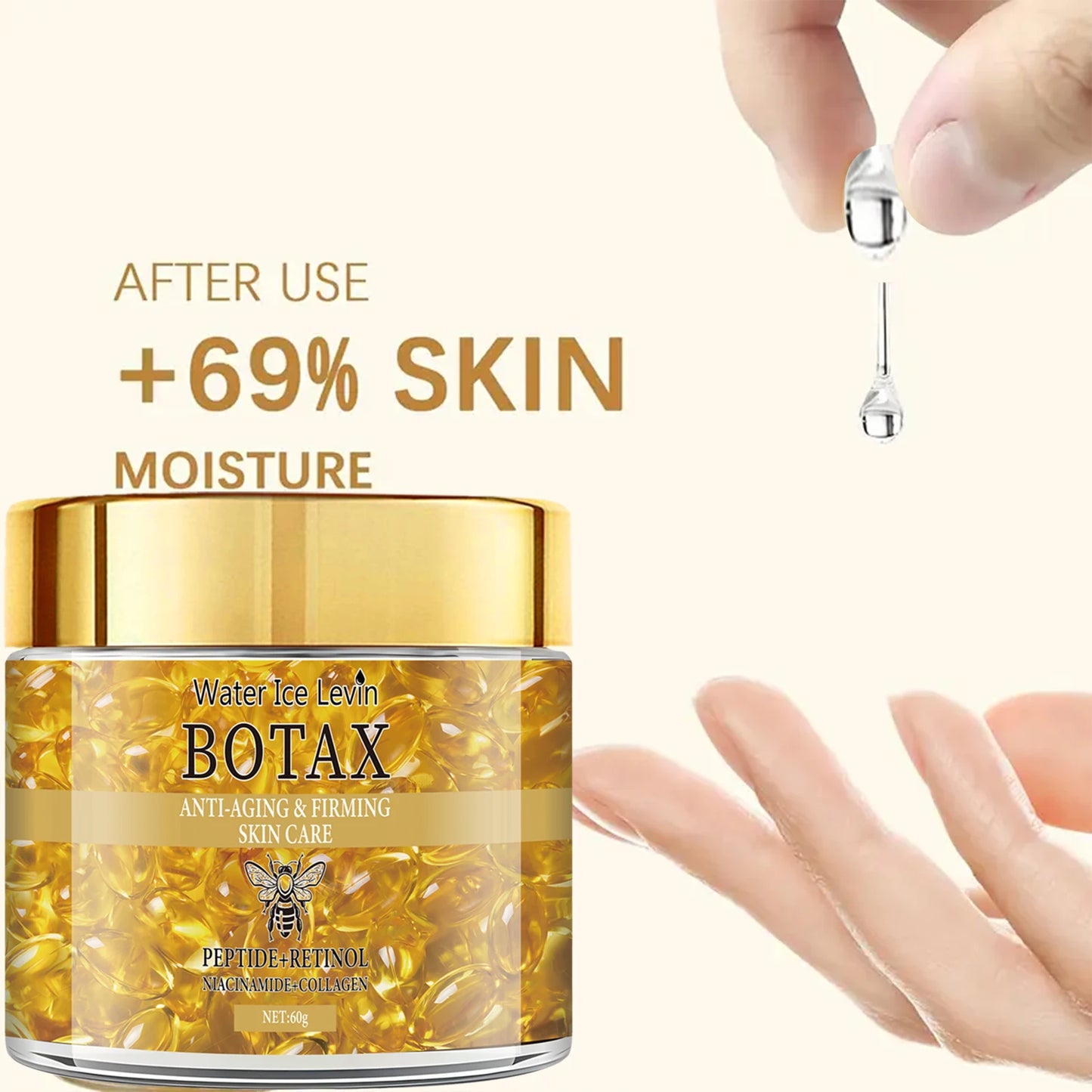 Contains Deep Moisturizing and Firming Cream with Retinol, Collagen, Vitamin C and Hyaluronic Acid, Smoothes and Lifts Skin, Looks Youthful and Gentle Daily Retinol Cream